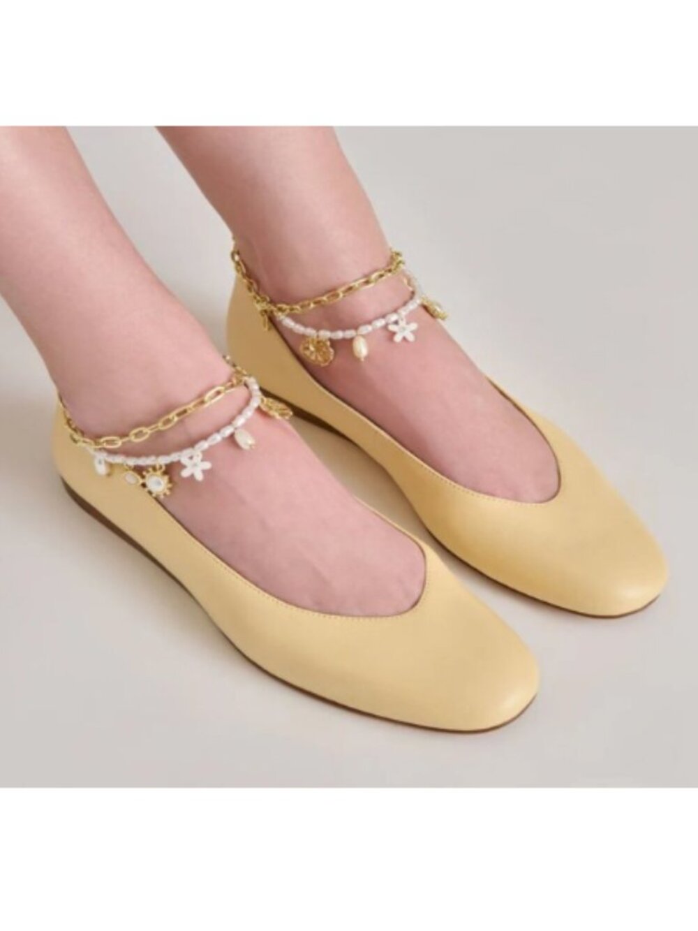 Dolce Vita Baiden Ballet Flats Warm Natural Leather